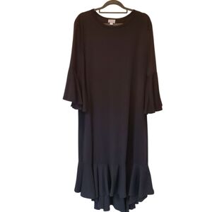🎁LuLaRoe Solid Black  Dress Size 2X